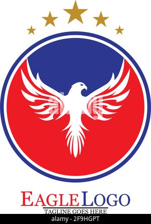 Vektorsymbol Für Das Logo Von Falcon Eagle Bird Stock Vektor