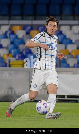 Neapel, Italien. 18. April 2021. Während des Fußballspiels der Serie A SSC Napoli gegen den FC Internazionale Milano. Napoli und Inter Drew 1-1. Kredit: Unabhängige Fotoagentur/Alamy Live Nachrichten Stockfoto