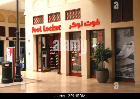 Foot locker Schuhgeschäft im Einkaufszentrum Avenues, Manama, Königreich Bahrain Stockfoto