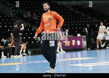 Cyril Dumoulin von HBC Nantes während der französischen Meisterschaft, Lidl Starligue Handballspiel zwischen HBC Nantes und Dunkerque HGL am 18. April 2021 in der H Arena in Nantes, Frankreich - Foto Laurent Lairys / DPPI Stockfoto