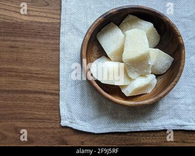 Butterreis-Kuchen, Präfektur Akita, Japan Stockfoto