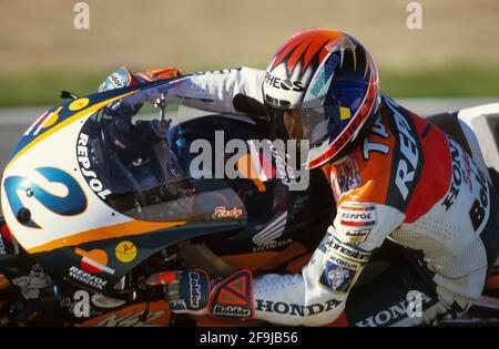 Nobuatsu Aoki (JPN), Repsol Honda 500, Madrid GP 1998, Jarama Circuit. Stockfoto