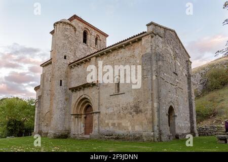 Panoramablick auf die berühmte Nuestra Senora del Valle in Burgos, Spanien Stockfoto