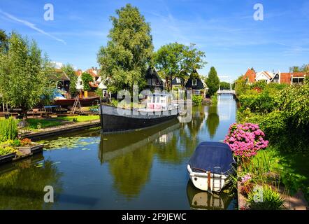 Typische holländische Landschaft von Edam, Nordholland, Niederlande Stockfoto
