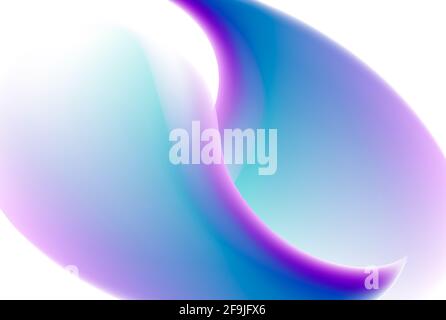 Wirbeln fließende Farben Bewegungseffekt, holographischer abstrakter Hintergrund. Abbildung Stockfoto