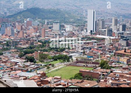 Medellin, Kolumbien - 23. März 2015. Blick auf die Stadt. Medellin ist mit 2.5 Millionen Einwohnern die zweitgrößte Stadt Kolumbiens Stockfoto