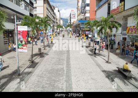 Ibague, Tolima / Kolumbien - 05. November 2016. Zentrum der Stadt, die als musikalische Hauptstadt Kolumbiens bezeichnet wird Stockfoto