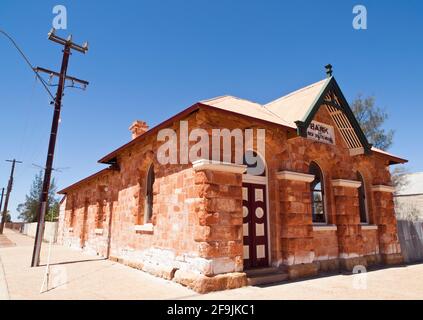 Gebäude der Bank of NSW in Cue, Westaustralien Stockfoto