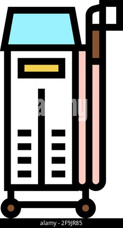 Laser-Haarentfernung Farbe Symbol Vektor-Illustration Stock Vektor