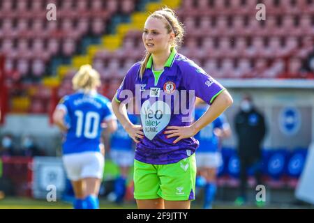Crawley, Großbritannien. Dezember 2019. Bristol City-Spieler beim Vitality Womens FA Cup-Spiel zwischen Brighton & Hove Albion und Bristol City im People's Pension Stadium in Crawley. Kredit: SPP Sport Pressefoto. /Alamy Live News Stockfoto