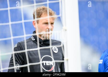 Bologna, Italien. April 2021. Jeroen Zoet (Spezia) während Bologna FC vs Spezia Calcio, Italienische Fußballserie EIN Spiel in Bologna, Italien, April 18 2021 Kredit: Unabhängige Fotoagentur/Alamy Live Nachrichten Stockfoto