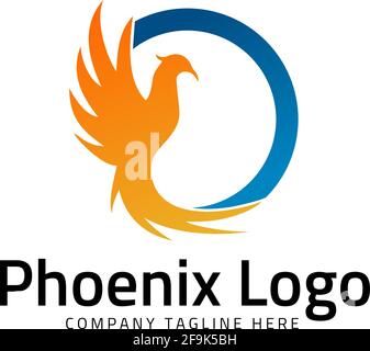 Logo Deisgn Vector Phoenix Stock Vektor