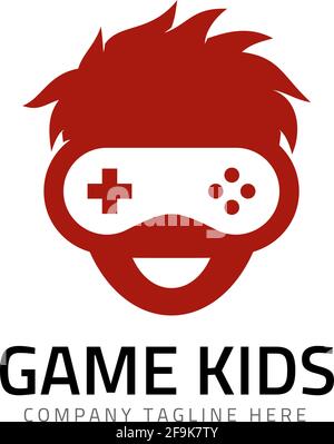 Logo Deisgn Vector Game Kinder Stock Vektor