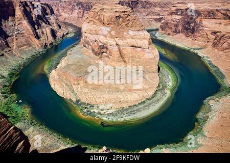 Horseshoe Bend. Colorado River. Seite. Arizona. USA Stockfoto