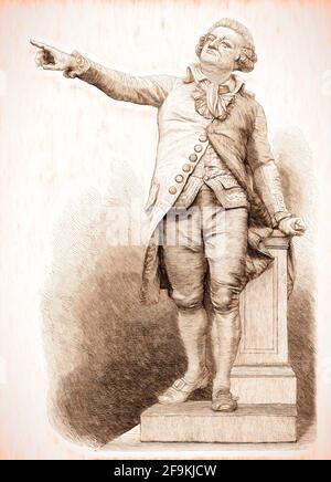 Honoré Gabriel Riqueti, comte de Mirabeau, 1749 - 1791, ein Führer der französischen Revolution Stockfoto