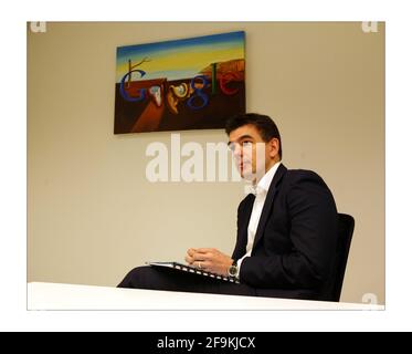 Matt Brittin, der Leiter der Google UK Operationsphotograph von David Sandison The Independent Stockfoto