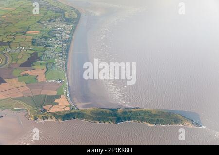 Brean Down and Beach, Weston super Mare, England, Großbritannien Stockfoto