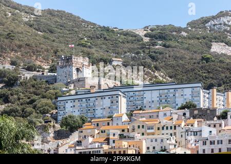 Maurische Burg, Gibraltar Stockfoto