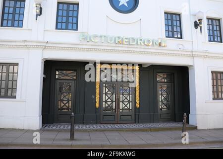 Picturedrome in Macclesfield, das ein Kino und Bingo gewesen ist Halle dann Bar und Restaurant Stockfoto