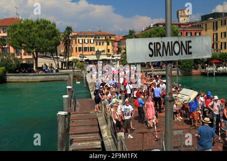 Sirmione, Gardasee, Lago di Garda, Gardasee, Italien Stockfoto