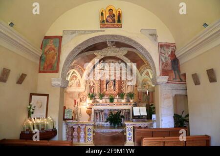 Kirche Sant'Anna della Rocca / Chiesa di Sant'Anna della Rocca Stockfoto