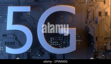 5G Wireless Mobile Communication Technology Stockfoto