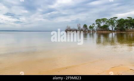 Biscarosse in den Landes, schöner Strand Stockfoto