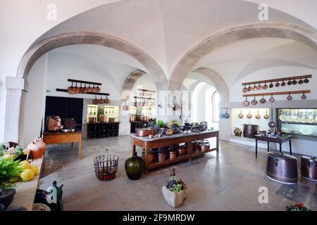 Der wunderschöne Pena Palast in Sintra, Portugal. Stockfoto