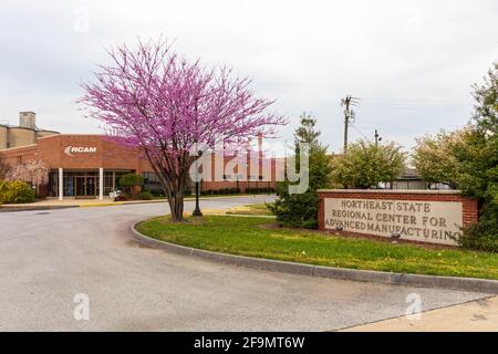 KINGSPORT, TN, USA--8. APRIL 2021: Northeast State Regional Center for Advanced Manufacturing, RCAM. Stockfoto