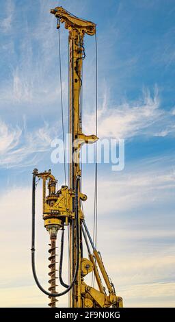 Hochleistungs-Drehbohrmaschine Stockfoto