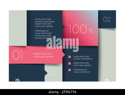 Zeitplan, Registerkarte, Banner. Infografik zu minimalistischem Vektordesign. Stock Vektor