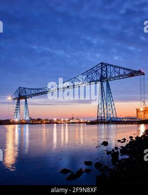 Schwebefähre Middlesbrough Stockfoto