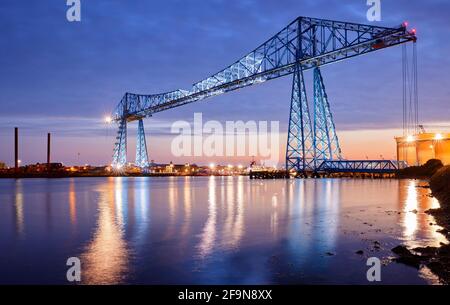 Schwebefähre Middlesbrough Stockfoto