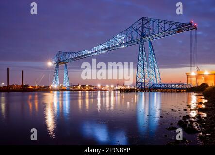 Schwebefähre Middlesbrough Stockfoto