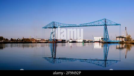 Schwebefähre Middlesbrough Stockfoto