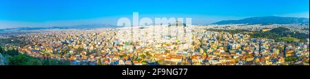 Panorama von Athen, von der Akropolis Stockfoto