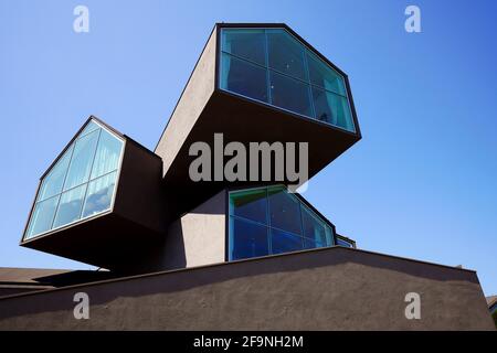 Vitra Haus von Jacques Herzog und Pierre de Meuro. Der Vitra Campus. Weil am Rhein, Deutschland Stockfoto