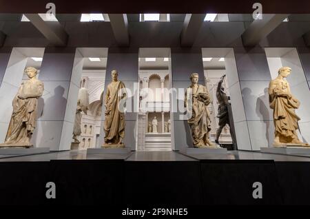 Florenz, Italien. Innenraum des Museo dell'Opera di Santa Maria del Fiore (Museum der Oper von Florenz) Stockfoto