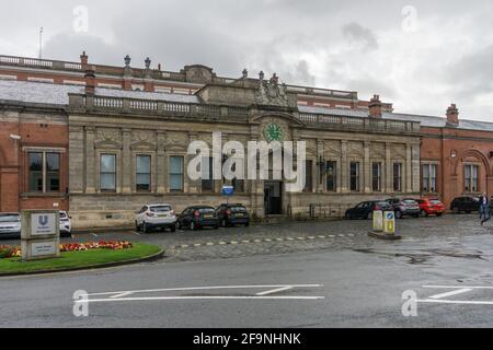 Lever House, Heimat von Unilever, dem Modelldorf Port Sunlight, Wirral, Merseyside, Großbritannien; ursprünglich von Lever Bros für ihre Fabrikarbeiter gebaut. Stockfoto