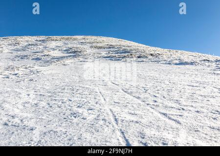 Landschaft der herrlichen Gipfel des Mount Terminillo Stockfoto