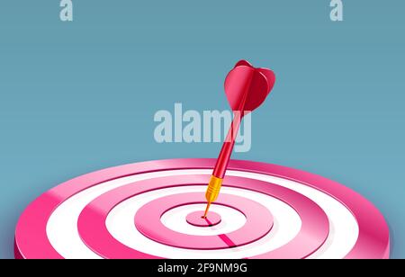 Zielseite, Symbol für Bannergeschäft 3D. Vektorgrafik Stock Vektor