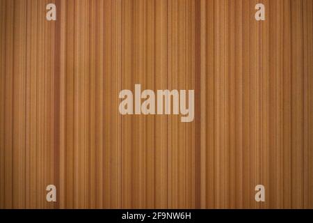 Texturhintergrund der Draufsicht eines braunen flachen Holzes Tabelle Stockfoto