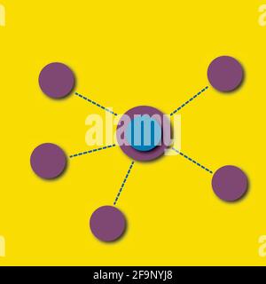 Vorlage für helle abstrakte Infografik-Optionen. Für Workflow-Layout, Diagramm, Banner. Stock Vektor