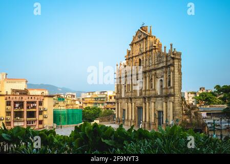 Ruinen von St. Paul in Macau, Macao, China. unesco-Weltkulturerbe Stockfoto