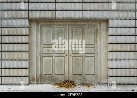 Holocaust-Mahnmal auf dem judenplatz in Wien, Österreich. Stockfoto