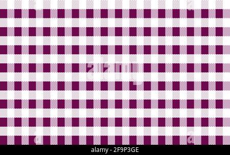 Rot und weiß Stoff Textur Mosaik Hintergrund. Vektorgrafik Stock Vektor