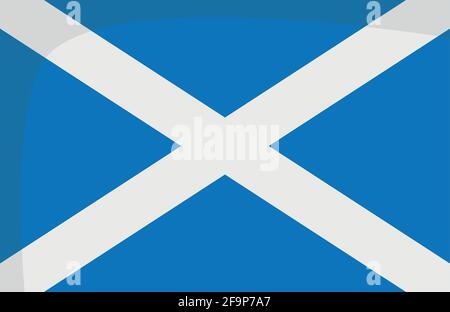 Seefahne, um den Buchstaben M isoliert auf weiß darzustellen Hintergrund Vektorgrafik Stock Vektor