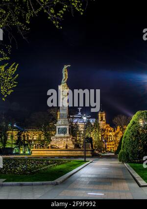 Ruse, Bulgarien - das Freiheitsdenkmal wurde um 1909 vom italienischen Bildhauer Arnoldo Zocchi erbaut Stockfoto