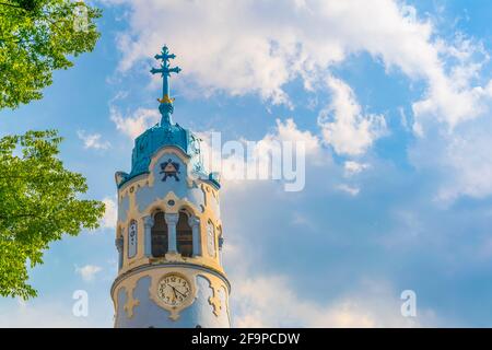 Kirche der Heiligen Elisabeth Ungarisch, die eines der Wahrzeichen von Bratislava, Slowakei ist. Stockfoto