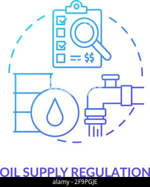 Symbol für das Konzept der Ölversorgung Stock Vektor